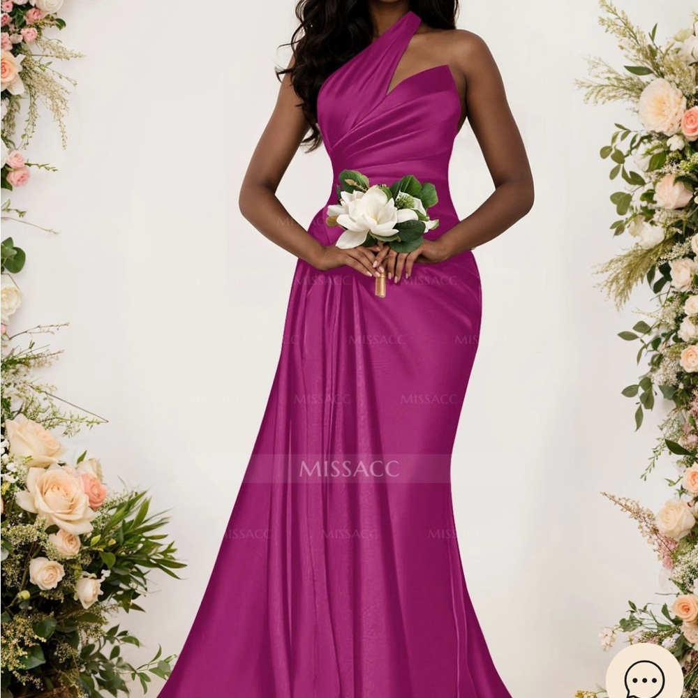 Pink Ruched Asymmetrical One Shoulder Dress